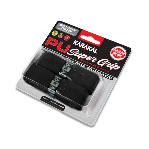 Karakal PU Super Replacement Grip (Black) 2 pack