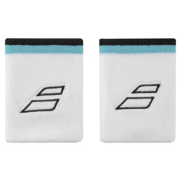 Babolat Terry Jumbo Wristband (White/Estate Blue)