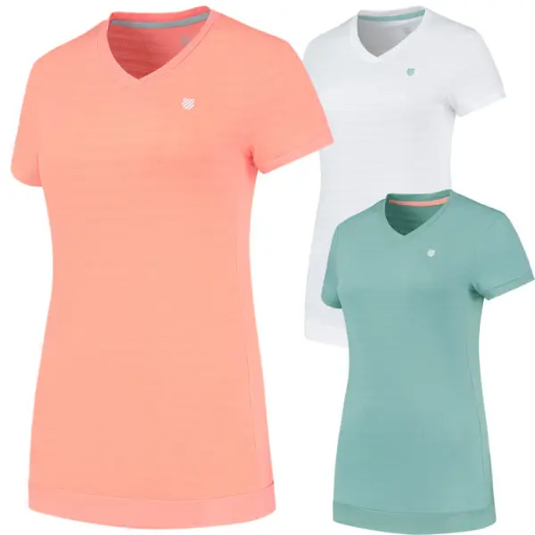 K-Swiss Womens Hypercourt V-Neck Top