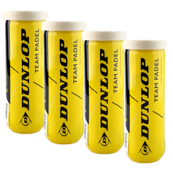 Dunlop Team Padel 3 Ball Tube (Dozen)