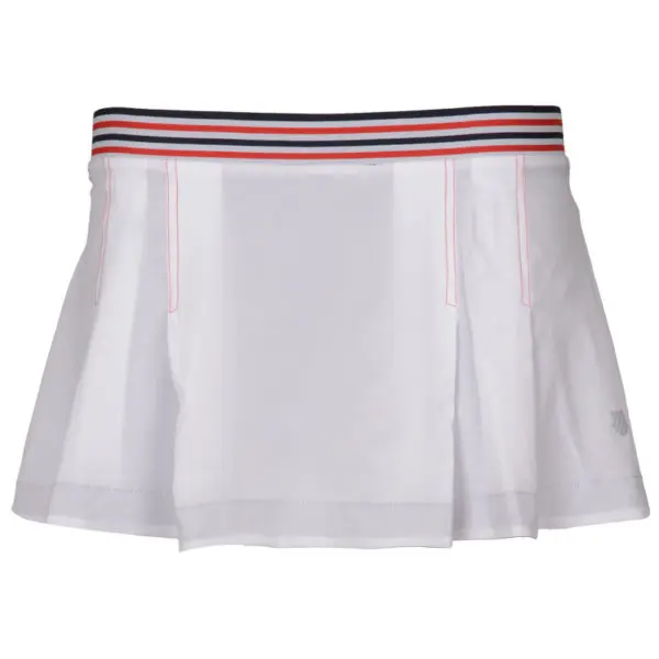 K-Swiss Women's Heritage Skirt in White - Front view