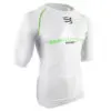 Short Sleeve Top in White with Armhole Cut-Out Design