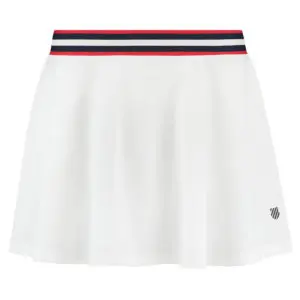 K-Swiss Womens Heritage Sport Pleat Skirt (White)