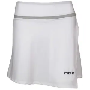 White skort with a frame detail