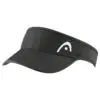 Pro Player Women's Visor in black with logo emblazoned on the front