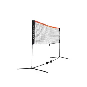 DUNLOP MINI TENNIS NET frame, suitable for junior players and practice sessions.