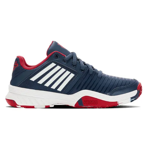 K-Swiss Junior Court Express Omni Shoe (White/Blue Opal/Lollipop)