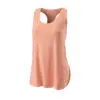 Image of a vibrant papaya-colored Kaos tank top for women