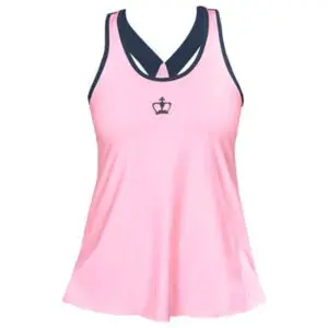 Black Crown Womens Tank Top (Pink)