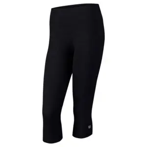 Women's black Rush Capri II pants, front view