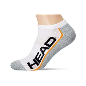 Head Mens Performance Sneaker Socks White/Grey (2 Pack)