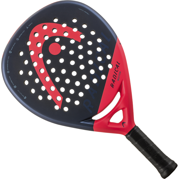 Professional padel player demonstrating powerful swing with full concentration