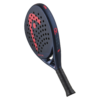 Image of a Padel racket and ball on a court