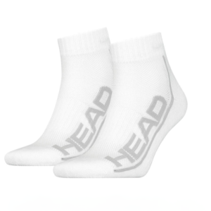 Head Mens Performance Stripe Quarter Socks White (2 Pack)