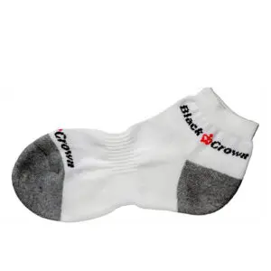 Black Crown Trainer Socks (White/Grey) 35-40 EU