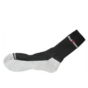 Black Crown Crew Socks (Black/Grey) 40-45 EU