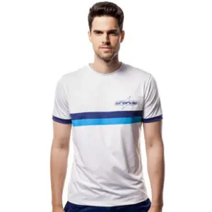 StarVie Mens Sea Stripe T-shirt (Blue/White) - Size: XX-Large