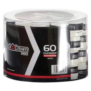Black Crown White Padel Overgrip (60 Pack)