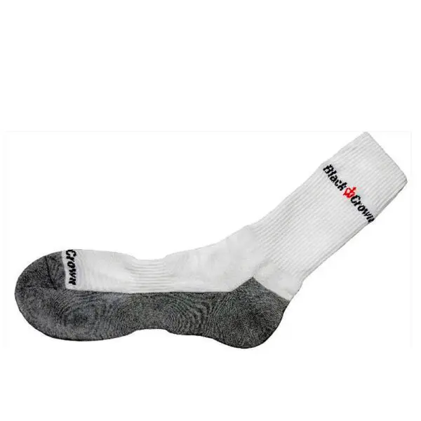 Black Crown Crew Socks (White/Grey) 40-45 EU
