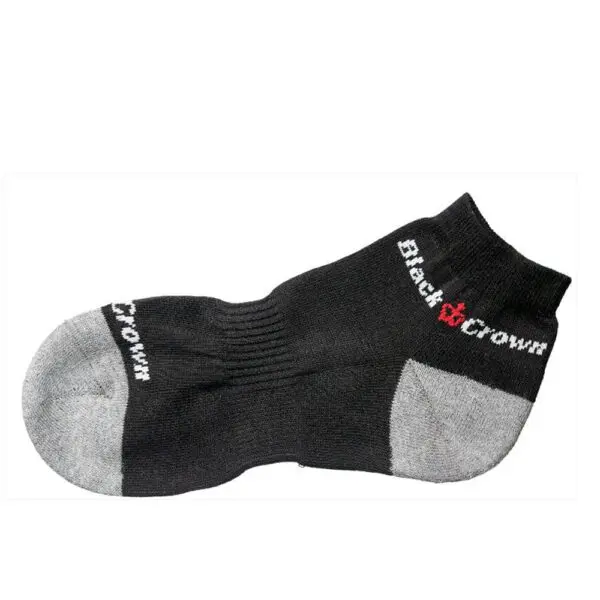 Black Crown Trainer Socks (Black/Grey) 35-40 EU