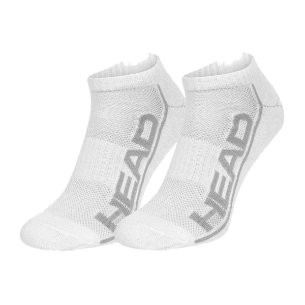 Head Mens Performance Stripe Sneaker Socks White (2 Pack)