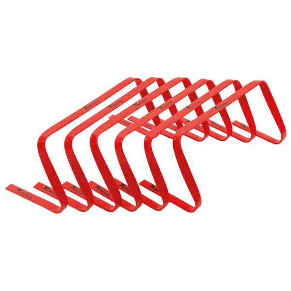 Precision Flat Training Hurdles Set - Size: 9" (Red)