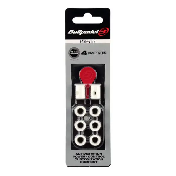 Bullpadel Ease Vibe White Dampener - Pack of 4