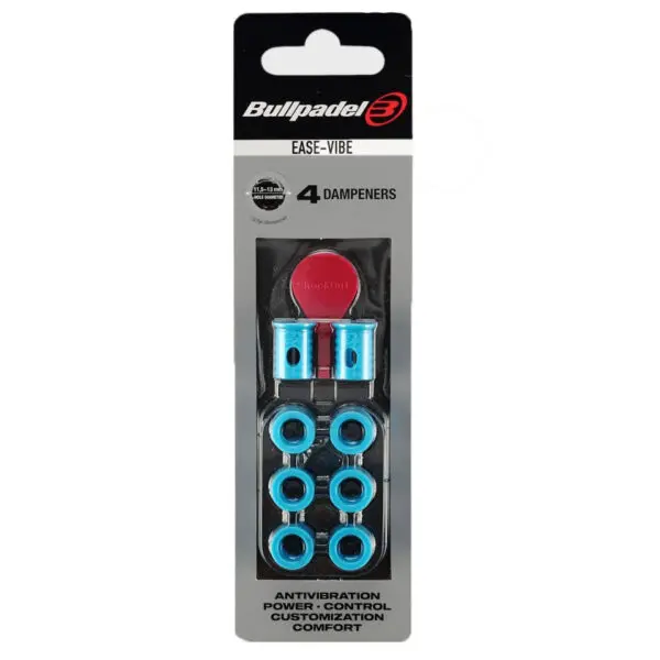 Bullpadel Ease Vibe Blue Dampener - Pack of 4