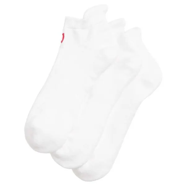 Wilson Cushioned Ankle Tab Socks (3 Pack) Bright White