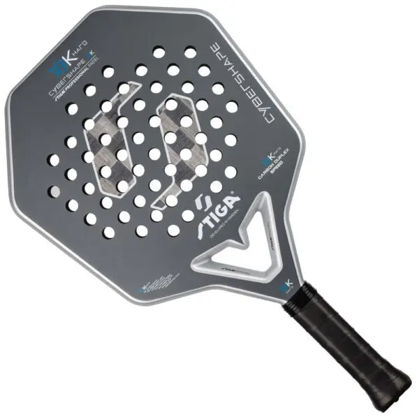 Stiga 18K Hard 2 Cybershape Padel Racket (Grey)