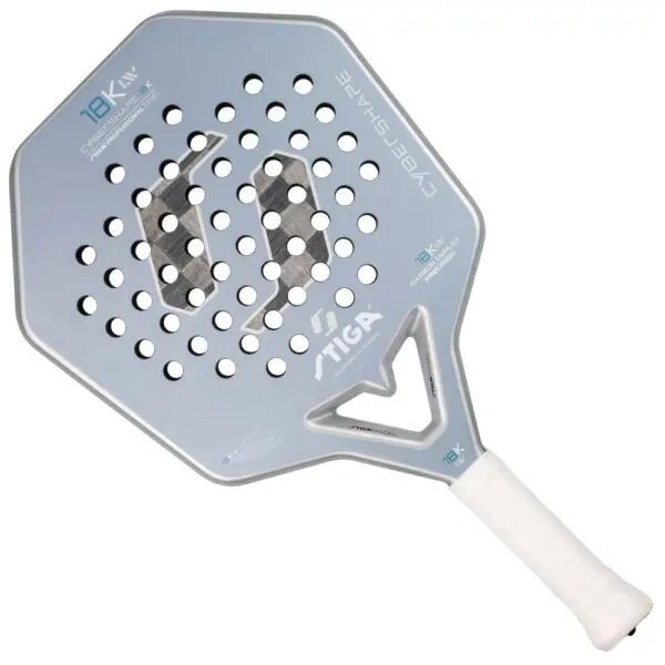 Stiga 18K LW 2 Cybershape Padel Racket (Grey)