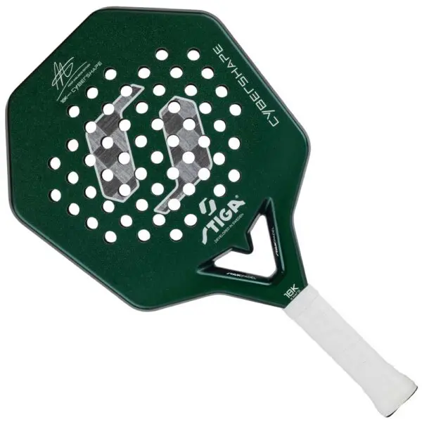 Stiga 18K X Hard Cybershape Adam Axelsson Edition Padel Racket (Green)