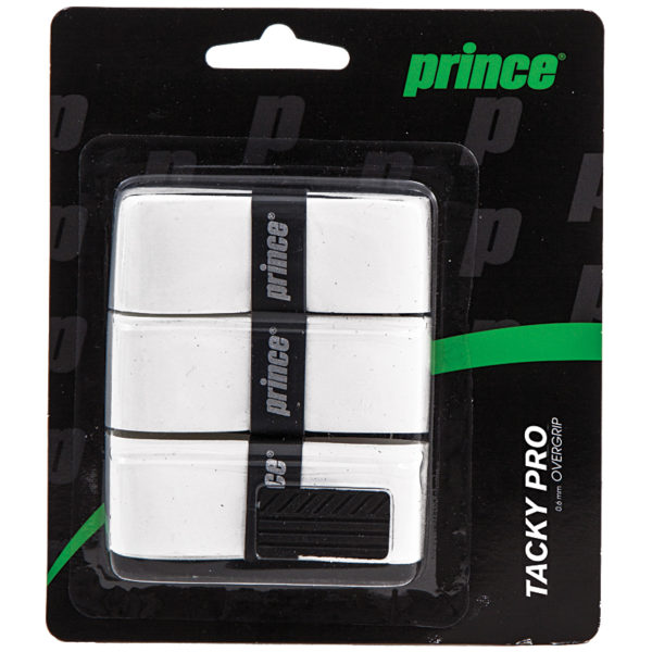 Prince TackyPro Overgrip (White) 3 Pack