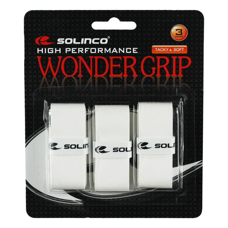 Solinco Wondergrip Overgrip (White) 3 pack