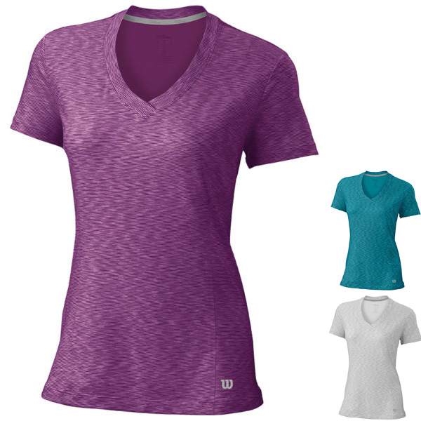 Wilson Womens Striated Cap Sleeve Top