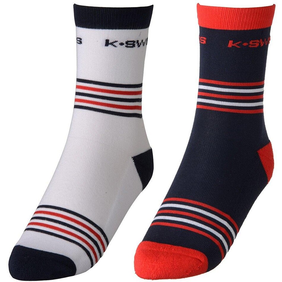 K-Swiss Men's Heritage Socks (2 Pack)
