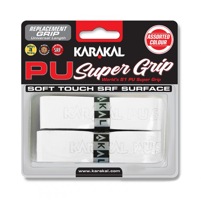 thumbnail image 2 of Karakal PU Super Grip (White) 2 Pack | Stringers' World 2 of 9