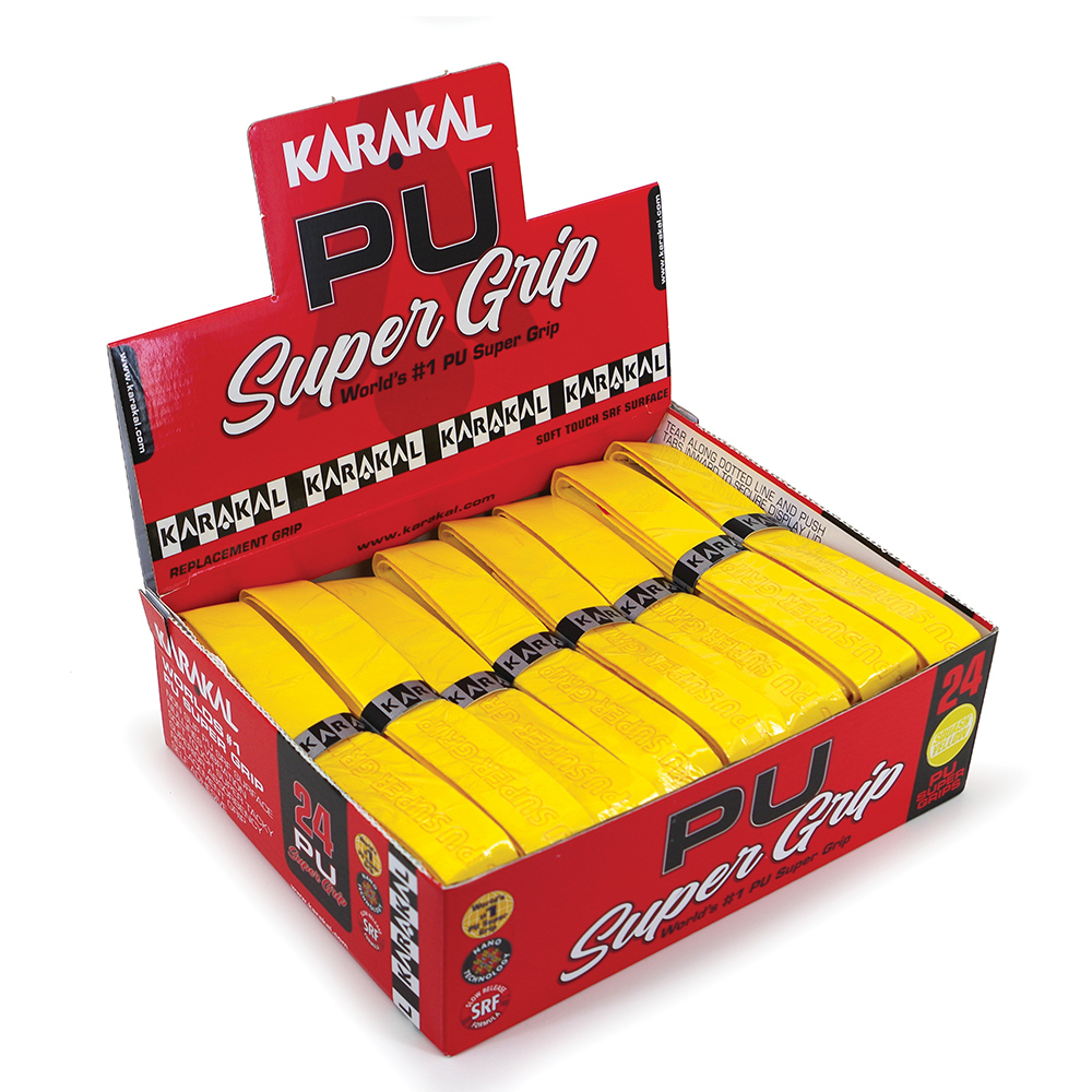 Karakal PU Super Replacement Grip (Yellow) 24 box