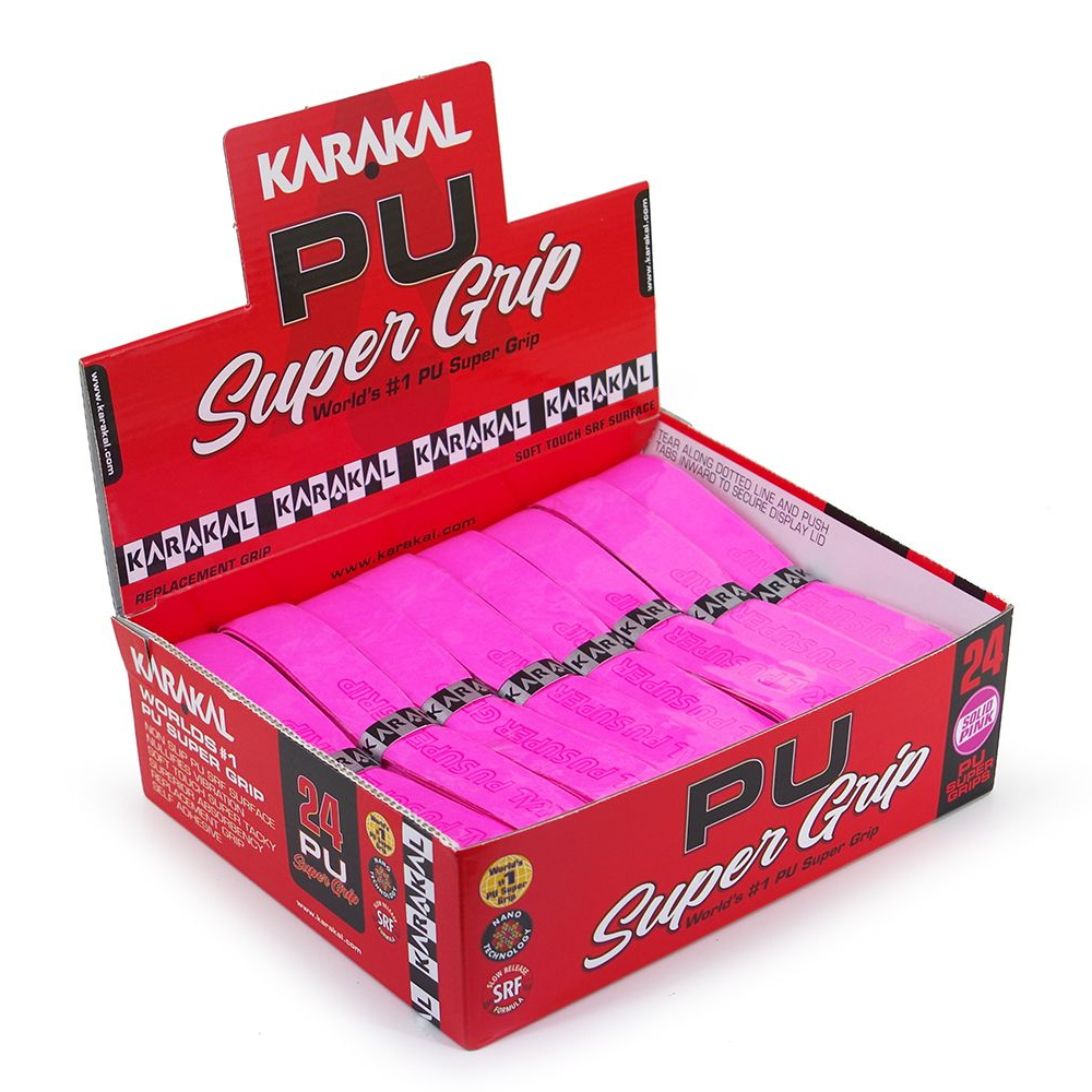 Karakal PU Super Replacement Grip Pink 24 box