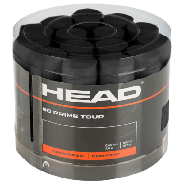 HEAD Prime Tour Overgrip 60 Tub (Black)