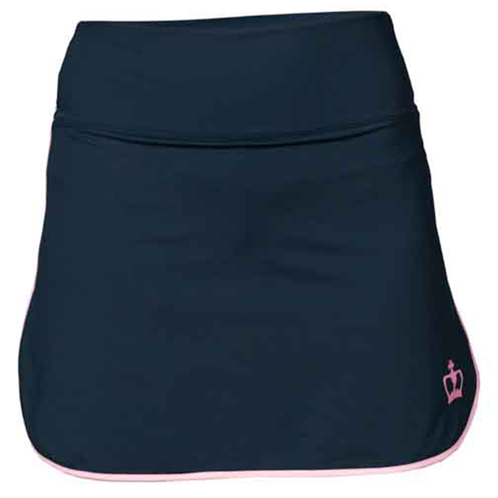 Black Crown Womens Skirt (Navy/Pink)