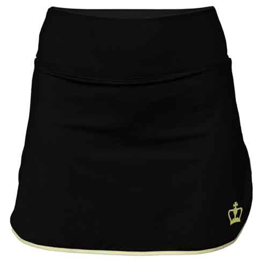 Black Crown Womens Skirt (Black/Lime)