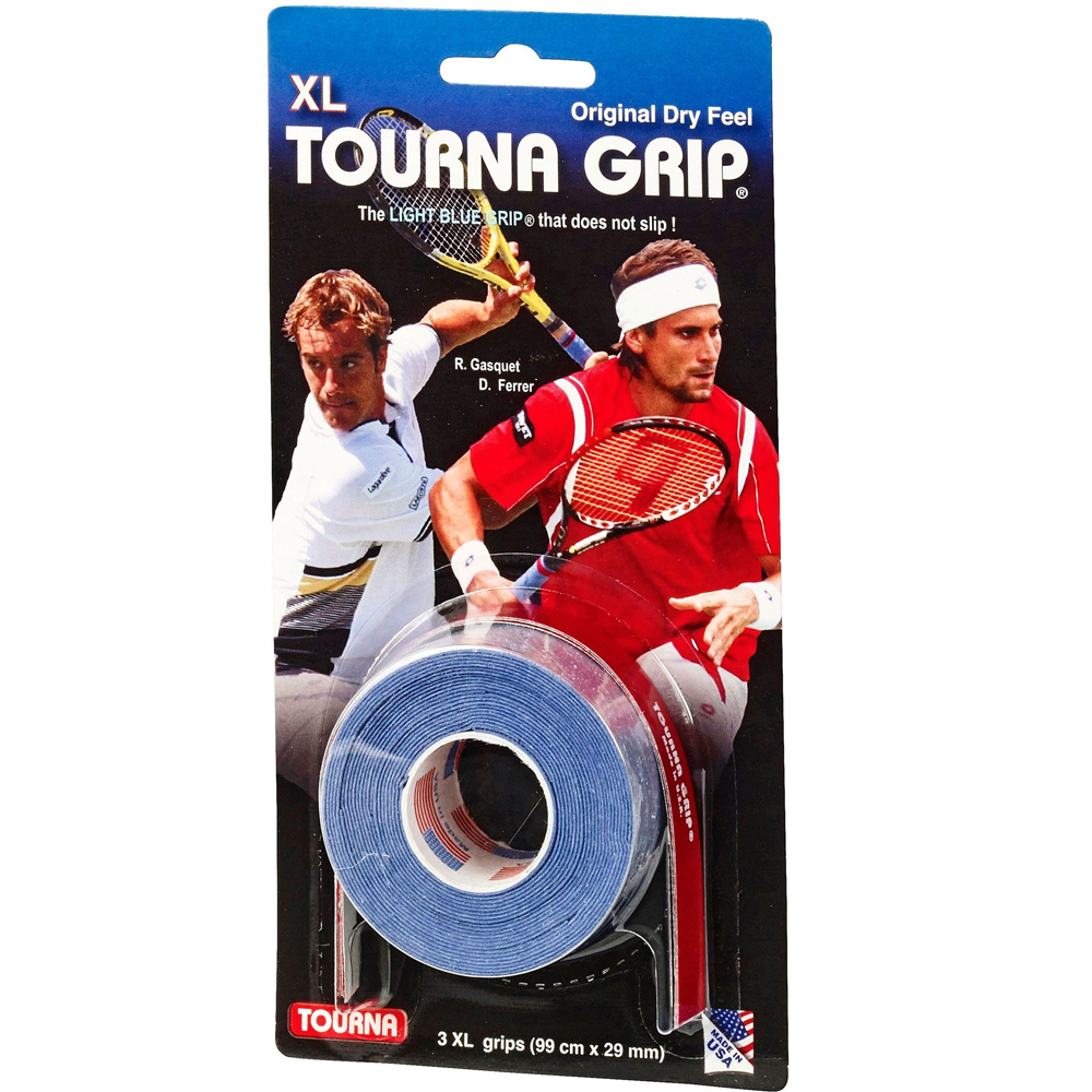 Tourna Grip Original XL Overgrip (Blue) 3 Roll