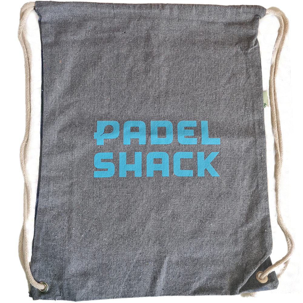 Padel Shack Recycled Cotton Drawstring Bag