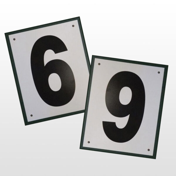 Edwards Court Number Plates