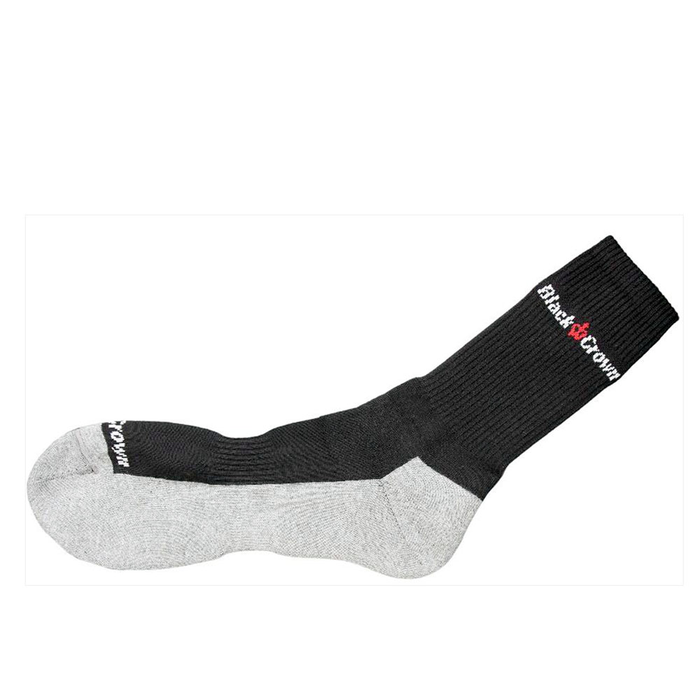 Black Crown Crew Socks (Black/Grey) 40-45 EU