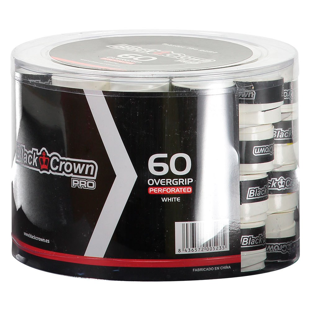 Black Crown White Padel Overgrip (60 Pack)
