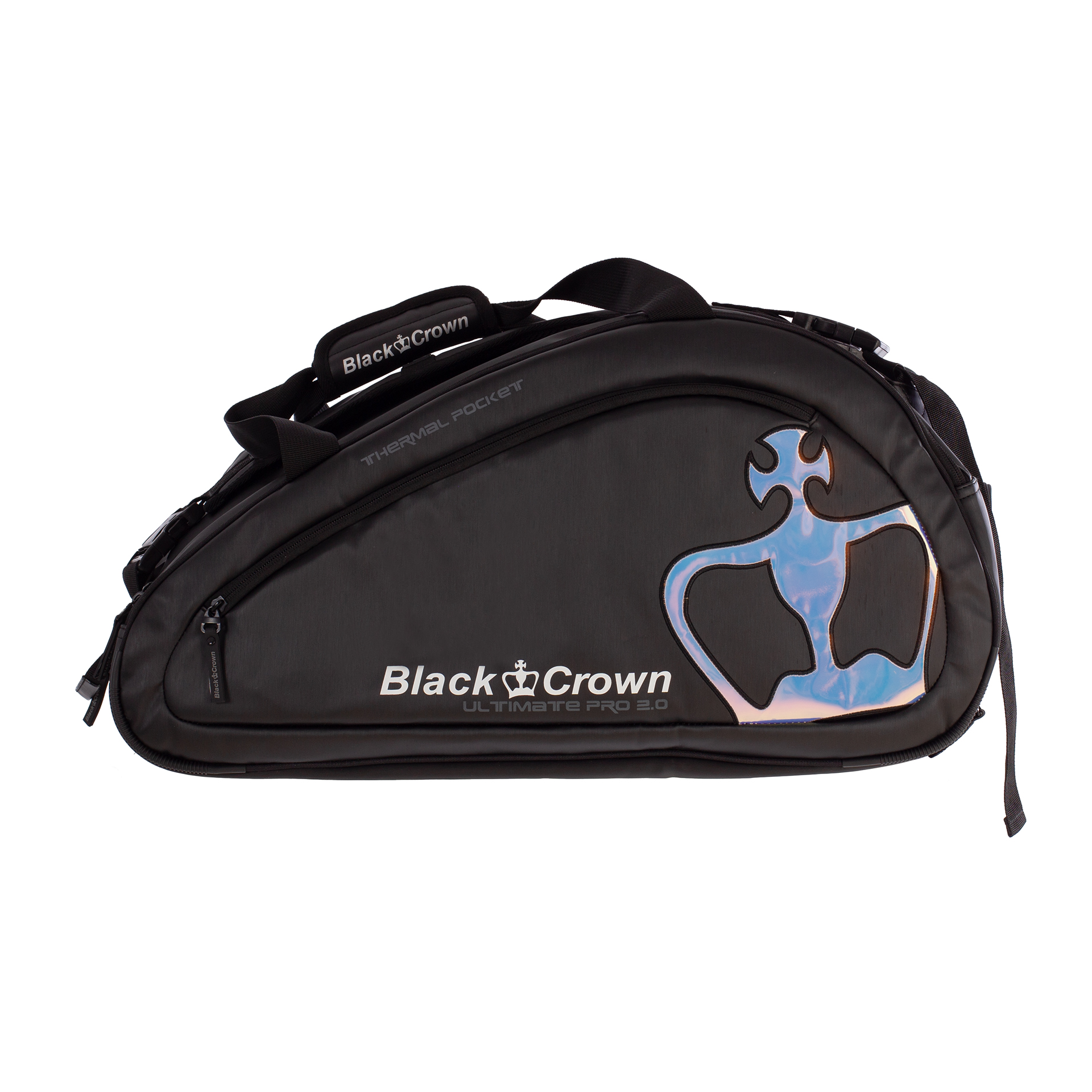 Black Crown Ultimate Padel Pro 2.0 Racket Bag (Black/Iridescent)(2024)