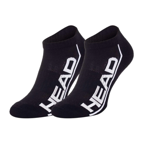 Head Mens Performance Stripe Sneaker Socks Black (2 Pack)