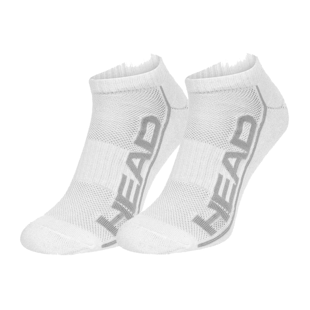 Head Mens Performance Stripe Sneaker Socks White (2 Pack)